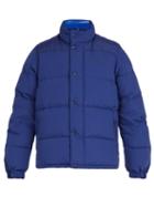 Matchesfashion.com Burberry - Hillcross Detachable Sleeve Padded Jacket - Mens - Blue
