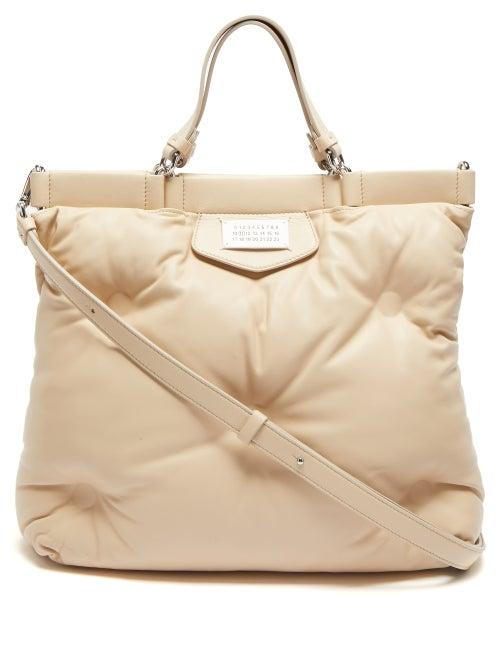 Maison Margiela - Glam Slam Quilted Leather Tote Bag - Womens - Cream