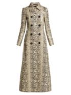 Kwaidan Editions Python-print Leather Coat