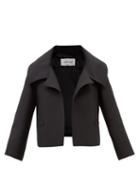Valentino - Tailored Wool-blend Drill Jacket - Womens - Black