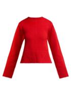 Matchesfashion.com Khaite - Angie Cashmere Sweater - Womens - Red
