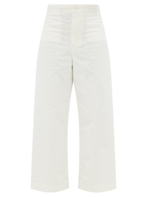 Matchesfashion.com Chimala - High Rise Cotton Wide Leg Jeans - Womens - Ivory