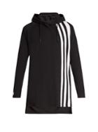Y-3 Striped Long-line Hooded Top