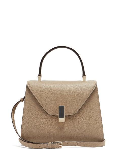 Matchesfashion.com Valextra - Iside Small Grained-leather Bag - Womens - Beige