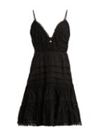 Matchesfashion.com Zimmermann - Iris Lace Insert Camisole Dress - Womens - Black