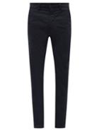 Nudie Jeans - Slim Adam Organic Cotton-blend Chino Trousers - Mens - Dark Navy