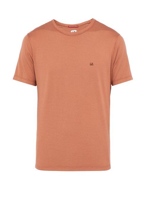 Matchesfashion.com C.p. Company - Crew Neck Mako Cotton T Shirt - Mens - Brown