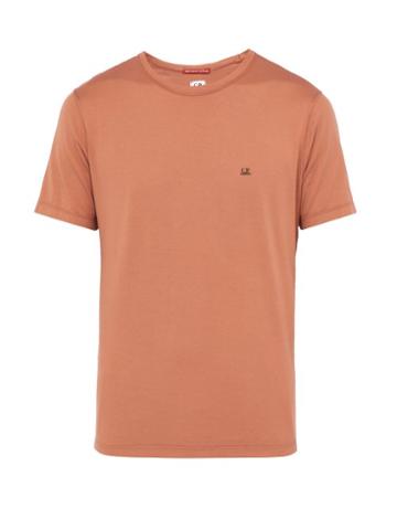 Matchesfashion.com C.p. Company - Crew Neck Mako Cotton T Shirt - Mens - Brown