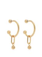 Burberry Hoop And Crystal-embellished Pendant Earrings