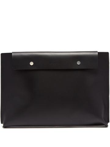 Matchesfashion.com Nosakhari - Addison Leather Business Pouch - Mens - Black
