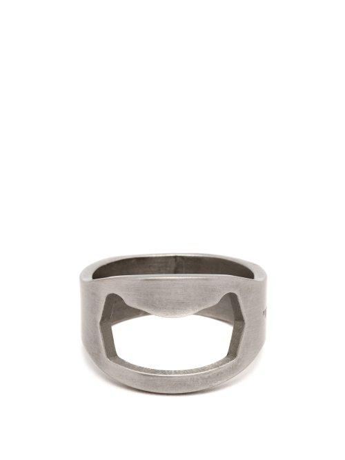 Matchesfashion.com Off-white - Utility Silver Tone Ring - Mens - Silver