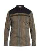 Bottega Veneta Striped Cotton-batiste Shirt