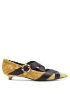 Erdem Efa Point-toe Velvet Pumps