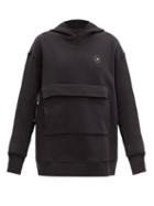Matchesfashion.com Adidas By Stella Mccartney - Oversized Cotton-blend Hooded Sweatshirt - Womens - Black