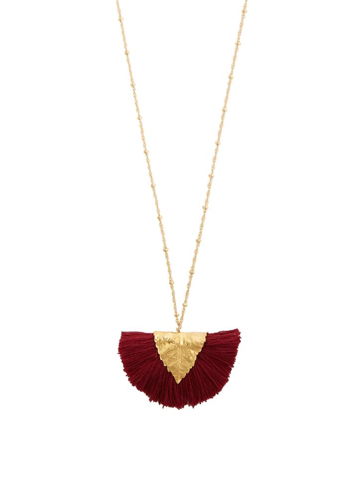 Elise Tsikis Los Craie Tassel-pendant Gold-plated Necklace