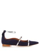 Malone Souliers Robyn Point-toe Suede Flats