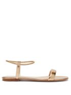 Matchesfashion.com Gianvito Rossi - Jaime Leather Sandals - Womens - Gold