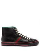 Gucci - Tennis 1977 High-top Leather Trainers - Mens - Black