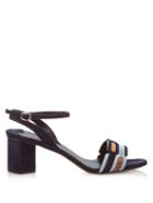 Peter Pilotto Geometric Block-heel Suede Sandals