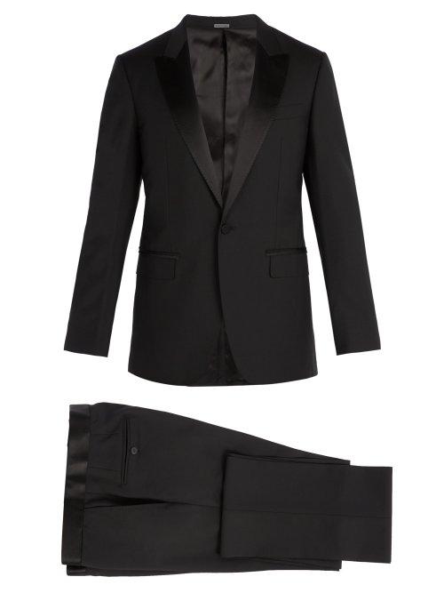 Matchesfashion.com Lanvin - Single Breasted Wool Blend Tuxedo - Mens - Black