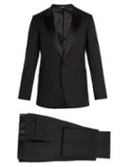 Matchesfashion.com Lanvin - Single Breasted Wool Blend Tuxedo - Mens - Black