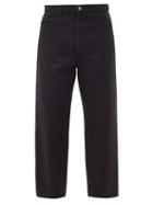 Matchesfashion.com Barena Venezia - Mezorio Cropped Cotton Trousers - Mens - Black