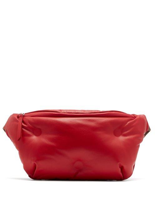 Matchesfashion.com Maison Margiela - Glam Slam Quilted Leather Belt Bag - Womens - Red