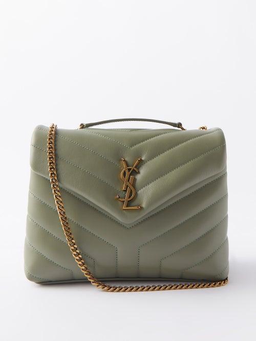 Saint Laurent - Loulou Small Quilted-leather Shoulder Bag - Womens - Light Green