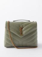 Saint Laurent - Loulou Small Quilted-leather Shoulder Bag - Womens - Light Green