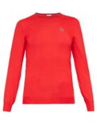 Matchesfashion.com Loewe - Anagram-embroidered Sweater - Womens - Red