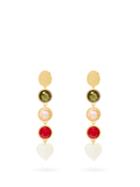 Lizzie Fortunato Nonna Gold-plated Crystal Earrings
