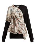 Matchesfashion.com Preen By Thornton Bregazzi - Penny Merino Wool Blend Sweater - Womens - Ivory Multi