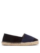 Matchesfashion.com Guanabana - Striped Woven Canvas And Suede Espadrilles - Mens - Blue Multi