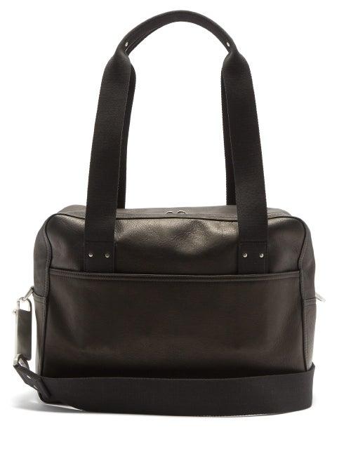 Matchesfashion.com Rick Owens - Grained-leather Holdall - Mens - Black