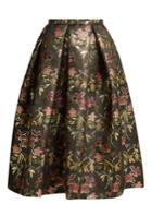 Erdem Ina Floral-jacquard Skirt