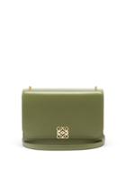 Loewe - Goya Anagram Leather Shoulder Bag - Womens - Green