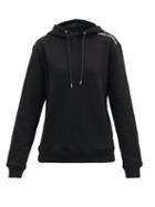 Matchesfashion.com Paco Rabanne - Logo-print Cotton-jersey Hooded Sweatshirt - Womens - Black