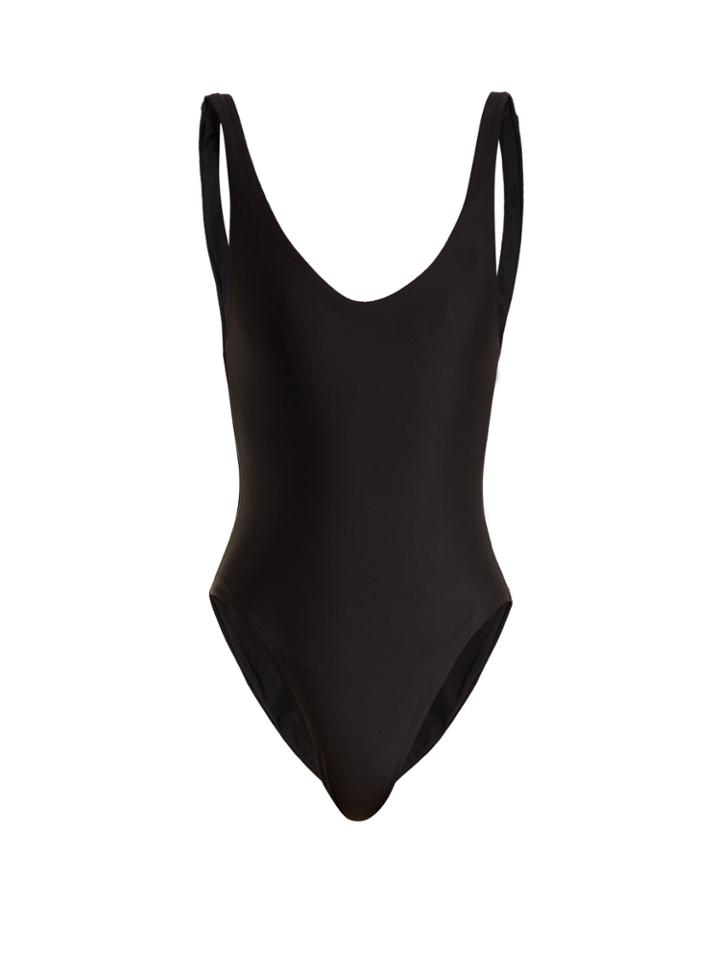 Jade Swim Contour Scoop-back Swimsuit