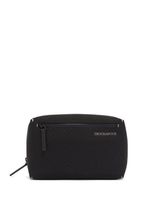 Matchesfashion.com Troubadour - Caboodle Leather-trimmed Tech Pouch - Mens - Black