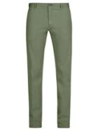 Matchesfashion.com J.w. Brine - Owen Cotton Blend Jersey Chino Trousers - Mens - Green