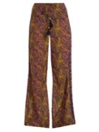 Figue Estela Paisley-print Cotton-blend Trousers