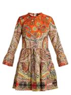 Etro Sagittario Floraand Paisley-print Cotton Dress