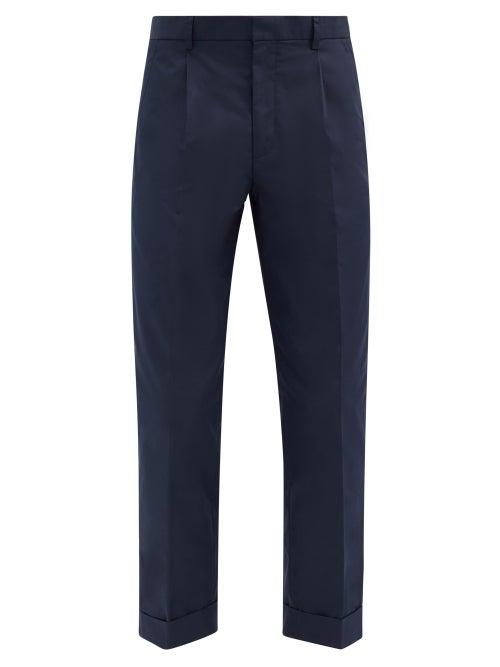 Matchesfashion.com A.p.c. - Kirk Cotton-blend Gabardine Trousers - Mens - Navy