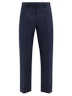 Matchesfashion.com A.p.c. - Kirk Cotton-blend Gabardine Trousers - Mens - Navy