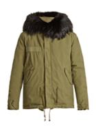 Mr & Mrs Italy Fur-trimmed Cotton-canvas Mini Parka