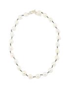 Matchesfashion.com Sophie Buhai - Teardrop Freshwater-pearl & Silk Collar Necklace - Womens - Pearl