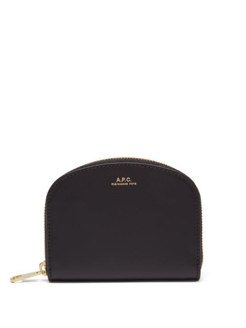 Matchesfashion.com A.p.c. - Half Moon Leather Wallet - Womens - Black