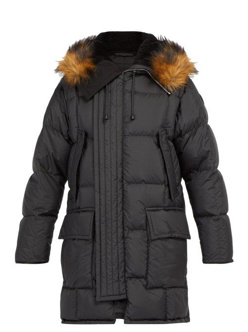 Matchesfashion.com Burberry - Repton Quilted Parka - Mens - Black