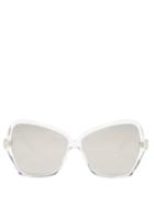 Matchesfashion.com Celine Eyewear - Oversized Butterfly Acetate Sunglasses - Womens - Silver