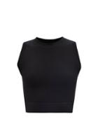Ladies Activewear Vaara - Lucy Essential Cropped Top - Womens - Black
